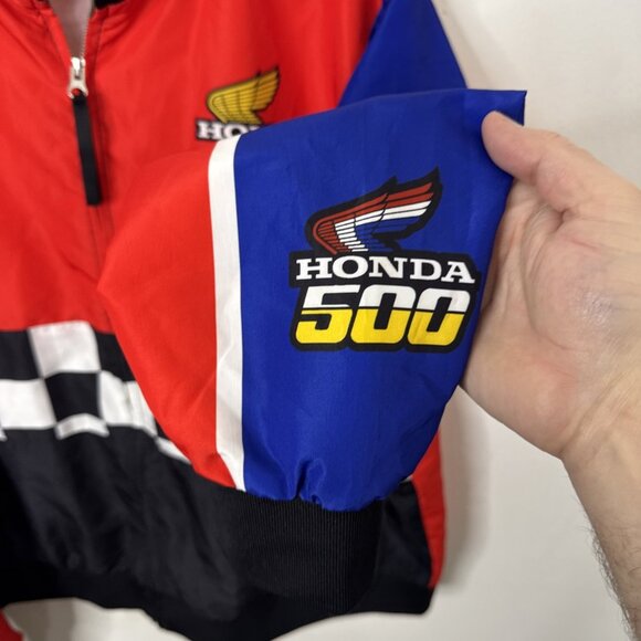Forever 21 Vintage Inspired Honda 500 Windbreaker Racing Jacket Men 3XL - Picture 5 of 7